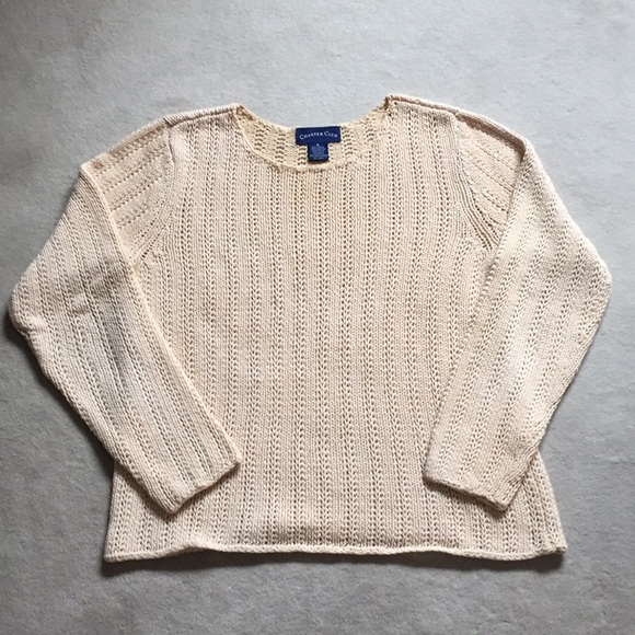 Tan knit sweater - Picture 1 of 2